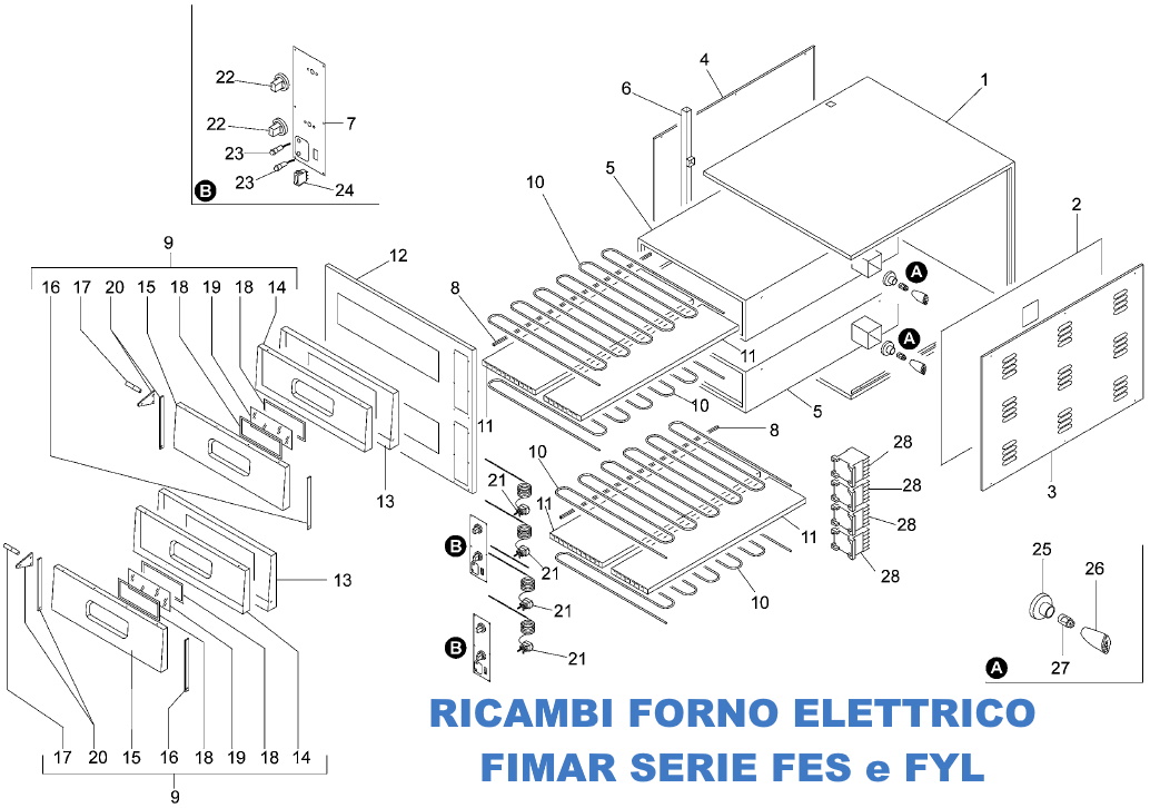 ricambi per forno elettrico per pizza <a class=